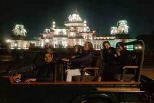 Jaipur: Nattlig bytur i frilufts-jeep