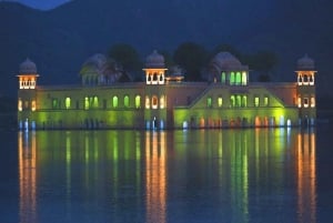 Jaipur: Night Tour of Amer & pink city by an open air jeep