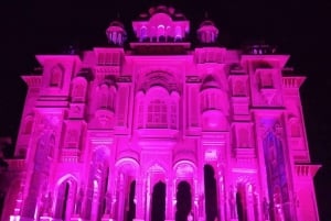 Jaipur: Night Tour of Amer & pink city by an open air jeep