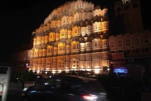 Jaipur: Night Tour of Amer & pink city by an open air jeep