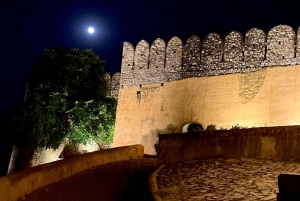 Jaipur: Nachttour durch Amer und die pinke Stadt mit einem Open-Air-Jeep
