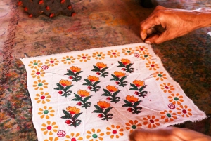 Jaipur: Yksityinen ostoskierros, jossa on lohkopainotyöpaja