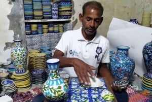 Jaipur: tour de compras con arte de poesía azul, alfombras y piedras preciosas