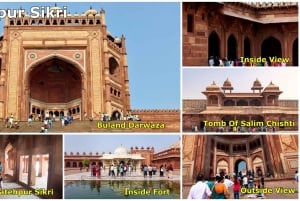 Jaipur til Agra via Chand Baori, Bharatpur og Fatehpur Sikri