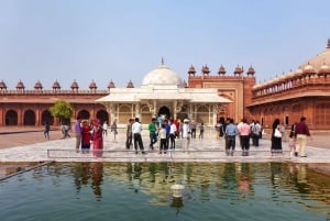 Jaipur til Agra via Chand Baori, Bharatpur og Fatehpur Sikri