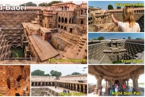 Jaipur til Agra via Chand Baori, Bharatpur og Fatehpur Sikri