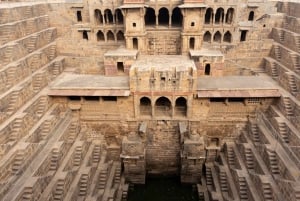 Jaipur til Agra via Chand Baori, Bharatpur og Fatehpur Sikri