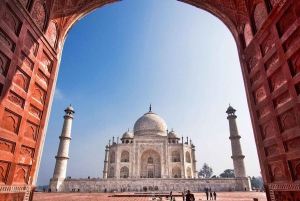 Sáltate la cola: Excursión al Taj Mahal y Agra al Amanecer desde Jaipur