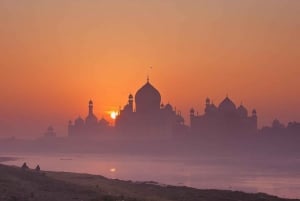 Fra Jaipur: Taj Mahal soloppgang og Agra Fort med Fatehpur Sikri