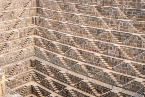 Besøk Fatehpur Sikri, Chand Baori med Jaipur-dråpe fra Agra