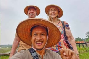 Botanische tuin Jakarta Bogor, rijstterras en waterval