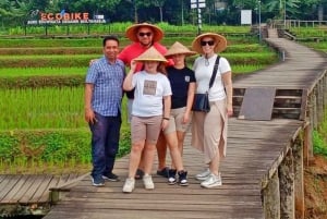 Botanische tuin Jakarta Bogor, rijstterras en waterval