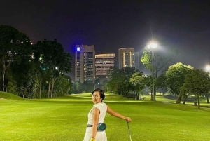 Jakarta: Senayan nattgolf med utsikt over byen og transport