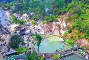 Jakarta: Volcano Suspension Bridge, Ricefield and Hot Spring