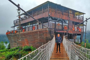 Jakarta: White Crater, Tea Plantation By fast Train