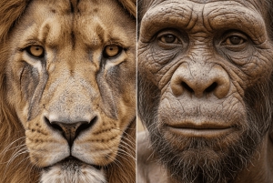 ヨハネスブルグ発：人類発祥の地とライオンサファリ