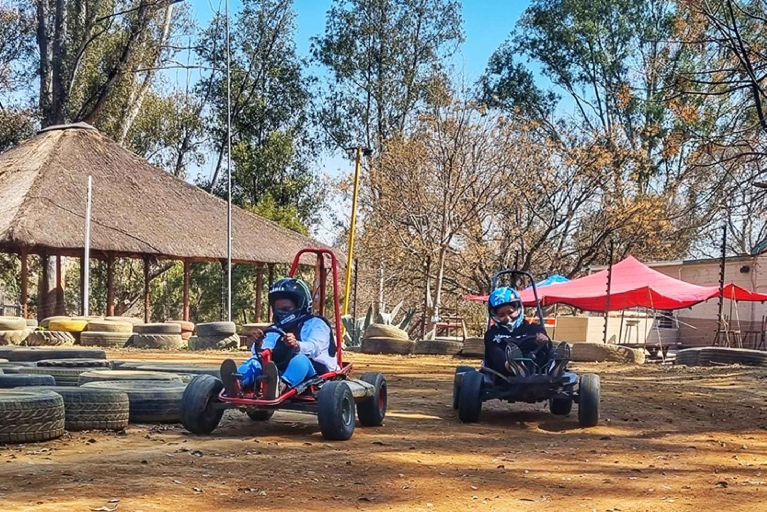 Johannesburg: Gokart og transport til Lanseria inkluderet