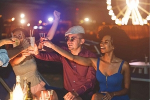 Johannesburg: geführte nächtliche Tour mit Abendessen und Getränken