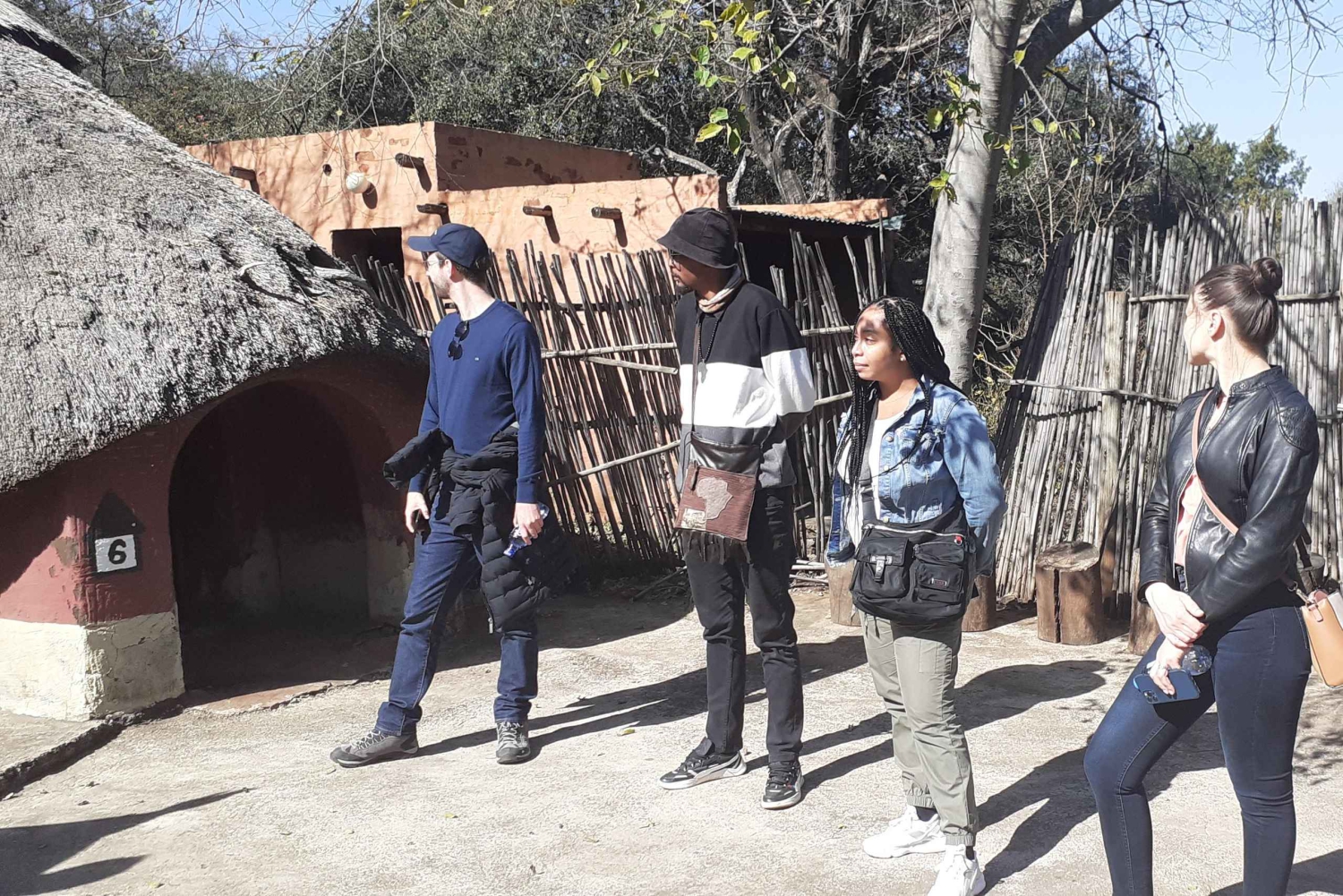 Johannesburg: Spettacolo del villaggio culturale di Lesedi con prelievo