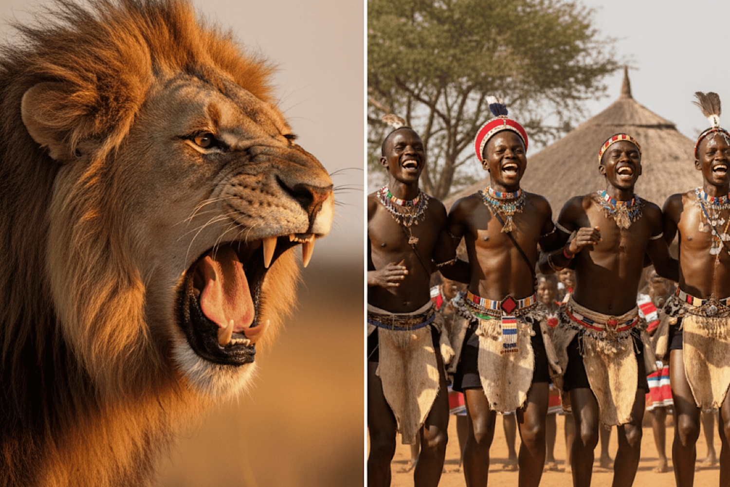 Johannesburg Lion Park i Lesedi Cultural Village