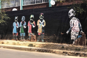 Street art murals and food tasting in maboneng