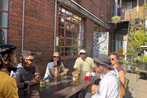 Street art murals and food tasting in maboneng