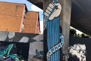 Street art murals and food tasting in maboneng