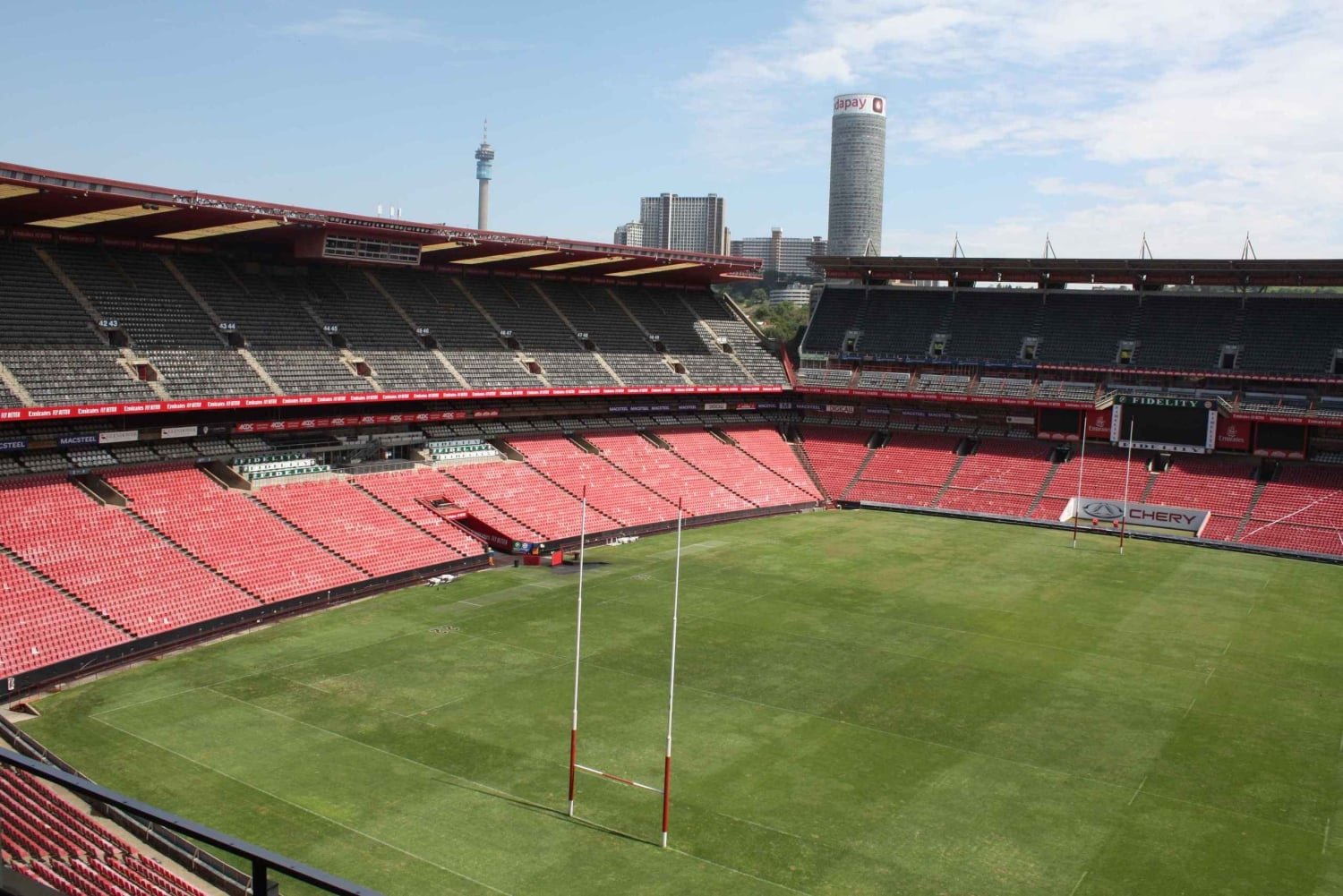 Besøk de viktigste sportsstadionene i Pretoria og Johannesburg