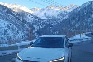 Almaty: Medeo, Shymbulak, Kok Tobe Private Tour on EV car