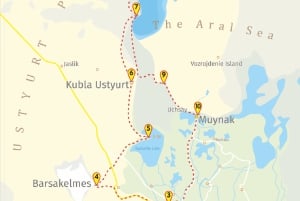 Tur til Aralsøen fra Nukus 1 nat / 2 dage