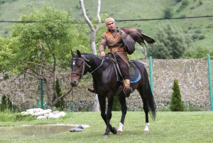 Big Almaty Lake and Falcon Show