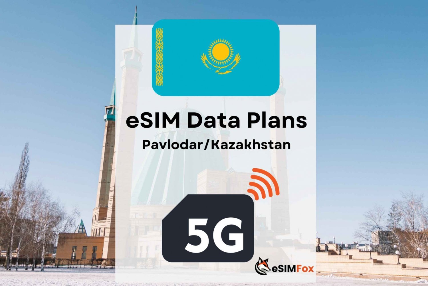 Pavlodar: eSIM Internet Data Plan for Kazakhstan