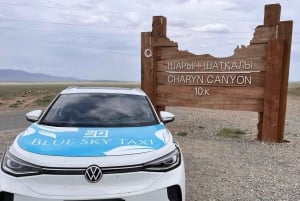 Private Eco Tour by EV: Charyn Canyon, River & Kolsai Lakes