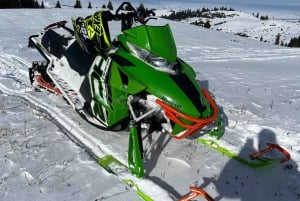 From Almaty: Snowmobile or Snow Bike Big Almaty Lake Tour