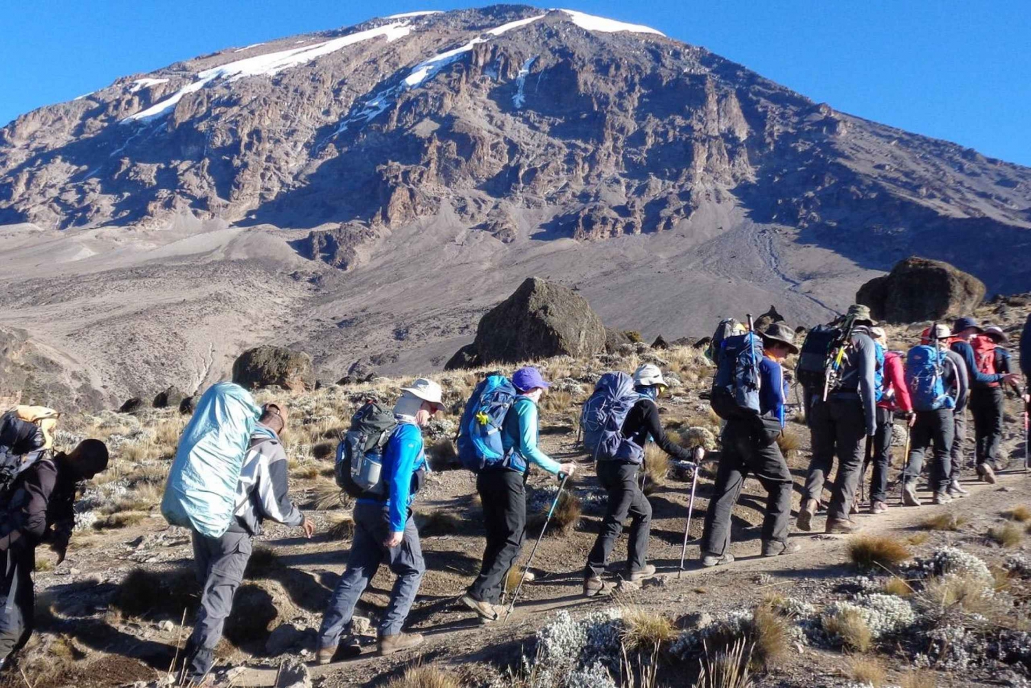 5 giorni di scalata del Monte Kenya Percorso Sirimon-Chogoria