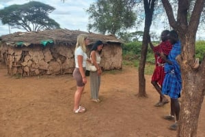 DAGSUTFLYKT AMBOSELI PARK SAFARI FRÅN NAIROBI OCH MASAI VILLAGE