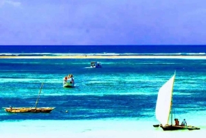 Diani Beach: boottocht met glazen bodem naar Robinson Island met snorkelen