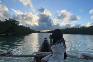 Diani: Passeio de canoa ao pôr do sol ao longo do rio com manguezais