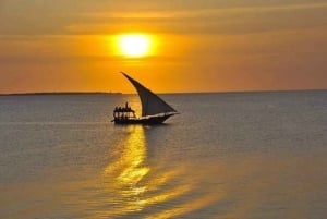 Diani: Solnedgångskryssning på Wasini Island med middag och dryck