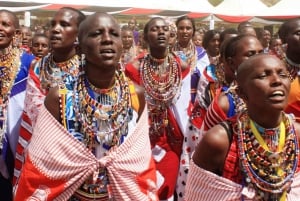 Giraffencentrum, olifantenweeshuis en Bomas van Kenia Tour