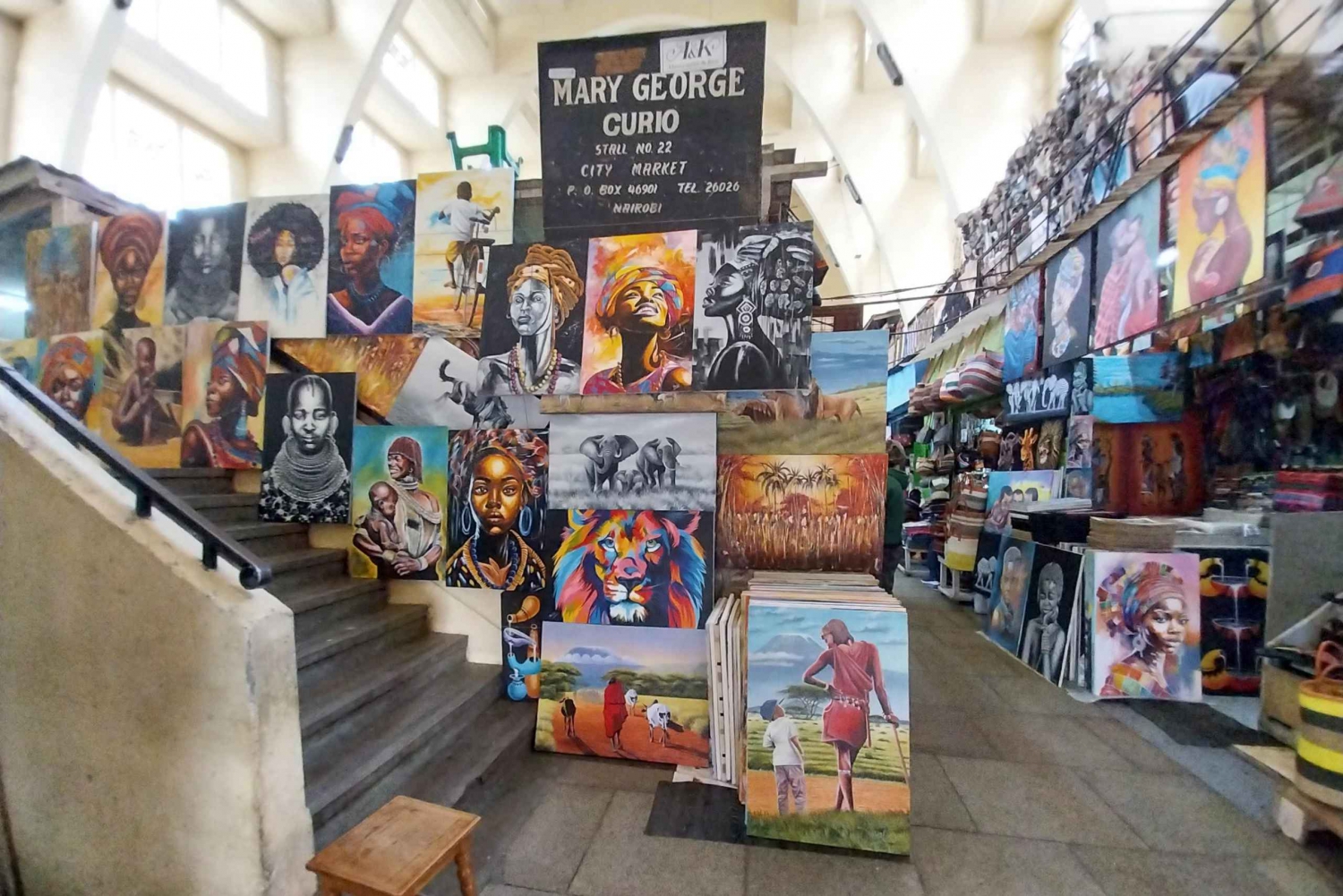 Guidet tur i Nairobi - Jernbanemuseet, byens marked - KICC's tagterrasse