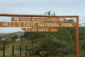 Parque Nacional Hells Gate e passeio de barco no Lago Naivasha