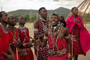 Kulturell rundtur i Maasai-by