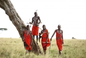 Kulturell rundtur i Maasai-by