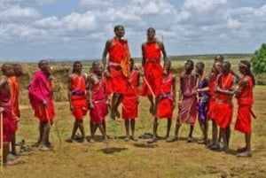 Kulturell rundtur i Maasai-by