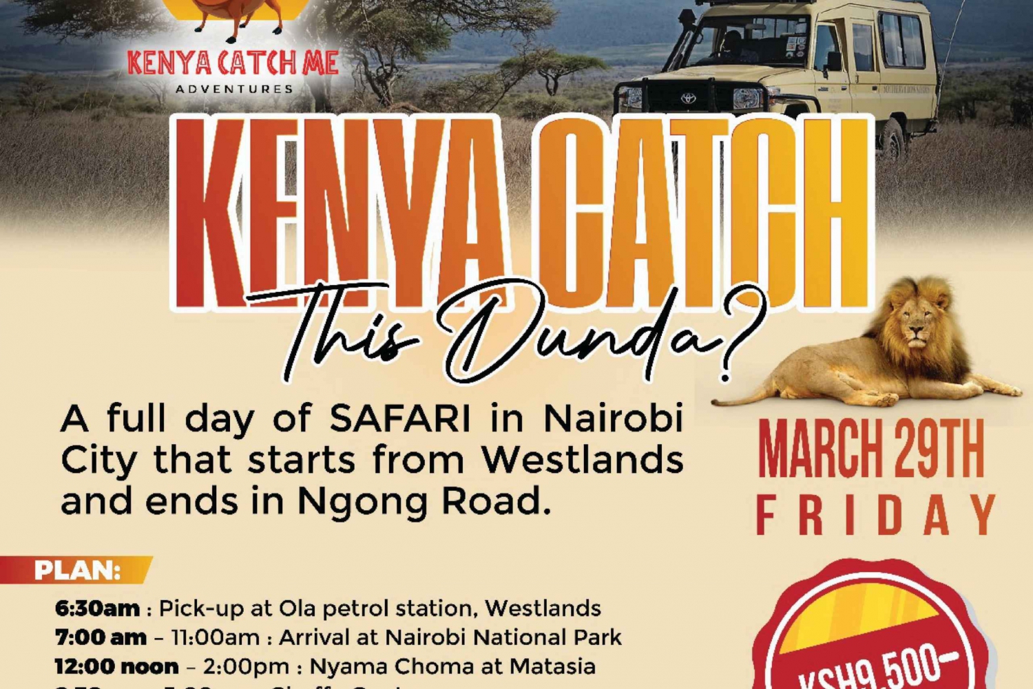Nairobi : Kenya, cattura questo Dunda?