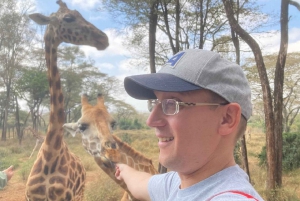 Nairobi national park Elephant orphanage and Giraffe center