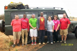 Nairobi National Park: with an open pop roof jeep