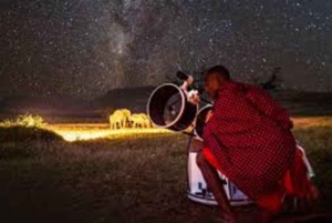リフトバレー：望遠鏡を使ったマサイ族の星空観察体験をご案内します