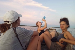 Watamu: Sunset Mangrove Canoe Tour with Coconut Drink